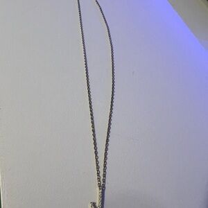 Delicate Silver-Tone Pendant Necklace - Women's Jewelry